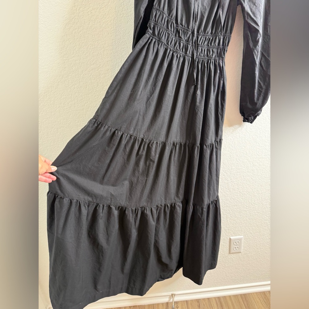 Anthropologie The Somerset Maxi Dress:
Puff-Sleeve Edition Black Sz Small - Picture 8 of 16